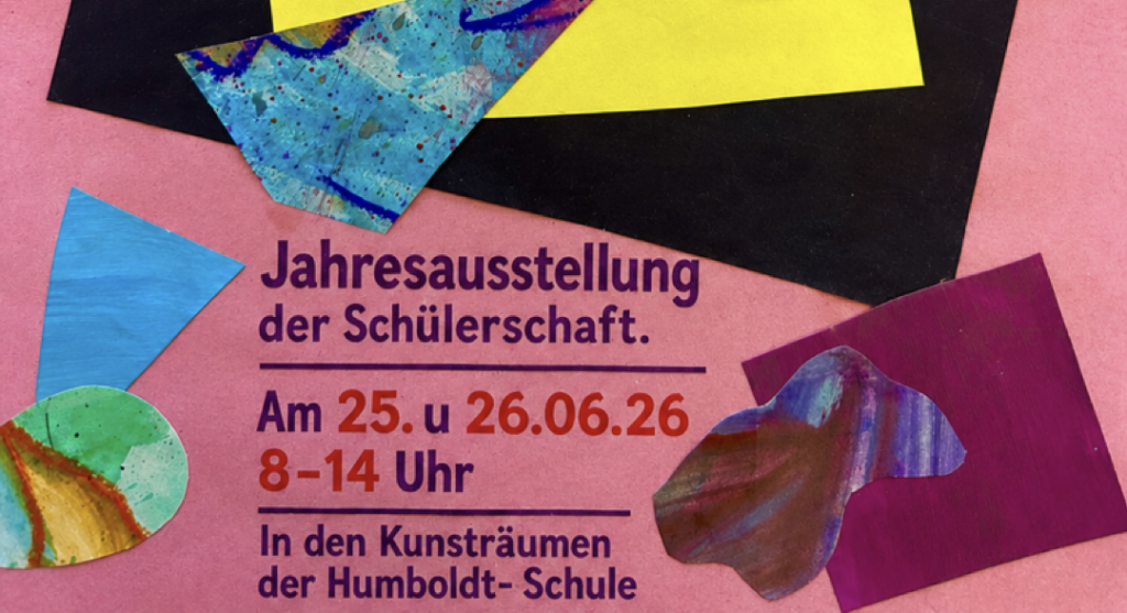 Einladung zur Kunstausstellung – Humboldt-Schule